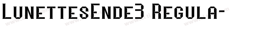 LunettesEnde3 Regula字体转换